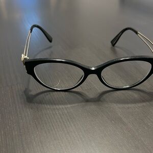 Versace Black and Gold Eyeglasses